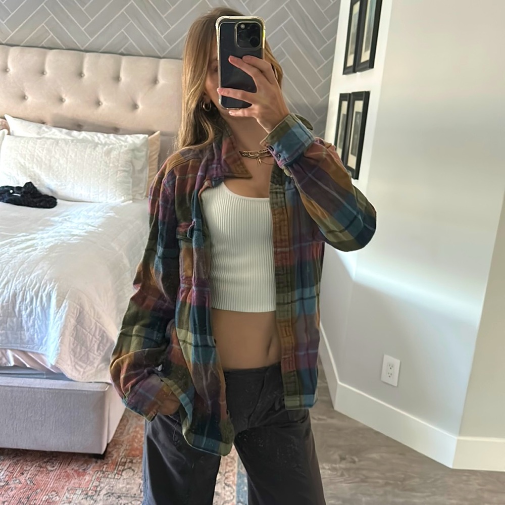 PATAGONIA rainbow flannel